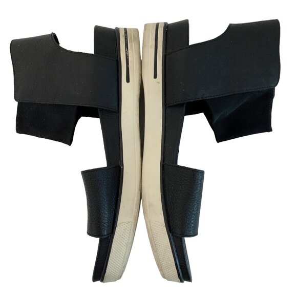 Eileen Fisher Women's Black Sandals Size 8.5 Ankle Strap Flat 7451 - Picture 11 of 11